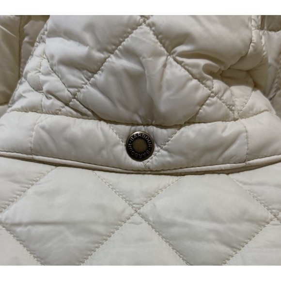 BARBOUR Jenkins Quilted Women's Jacket Cream Size 6 Spring Fall Retail $ 375 EUC - Picture 7 of 9
